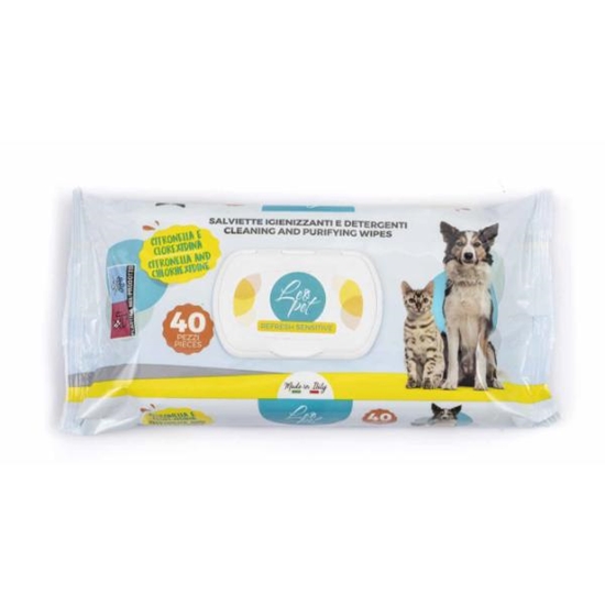 Picture of Leopet Cleansing Citronella Wipes for Dogs & Cats